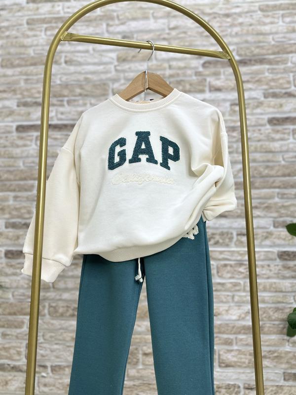 Unisex Çocuk Süzene Nakışlı İndigo Gap Takım