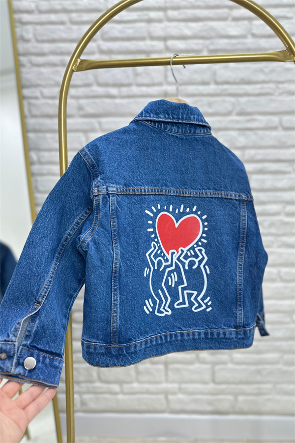 Unisex Denim Kalpli  Kot Ceket