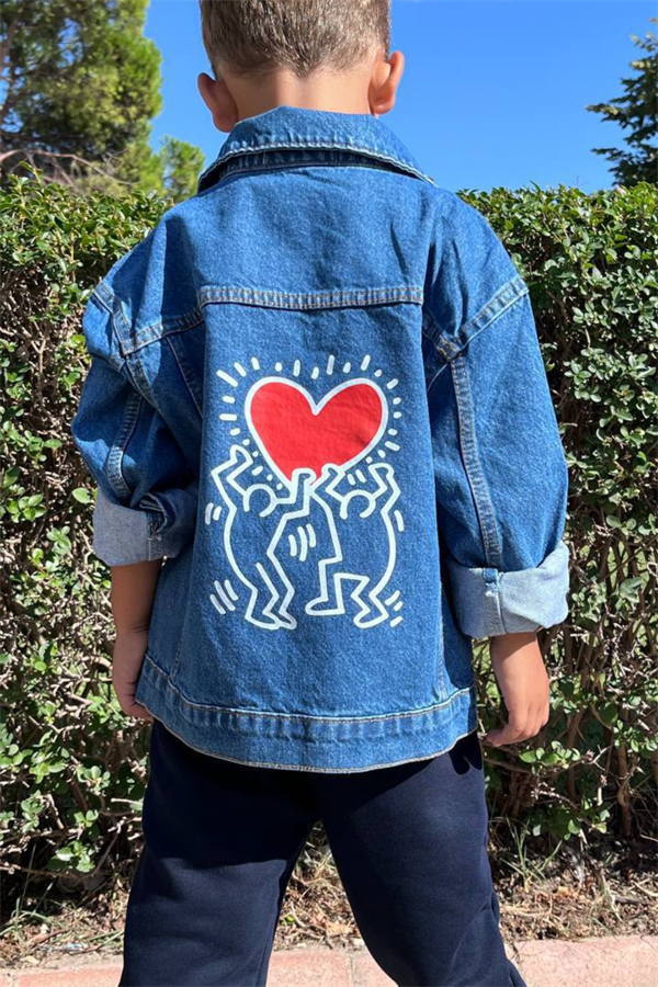 Unisex Denim Kalpli  Kot Ceket