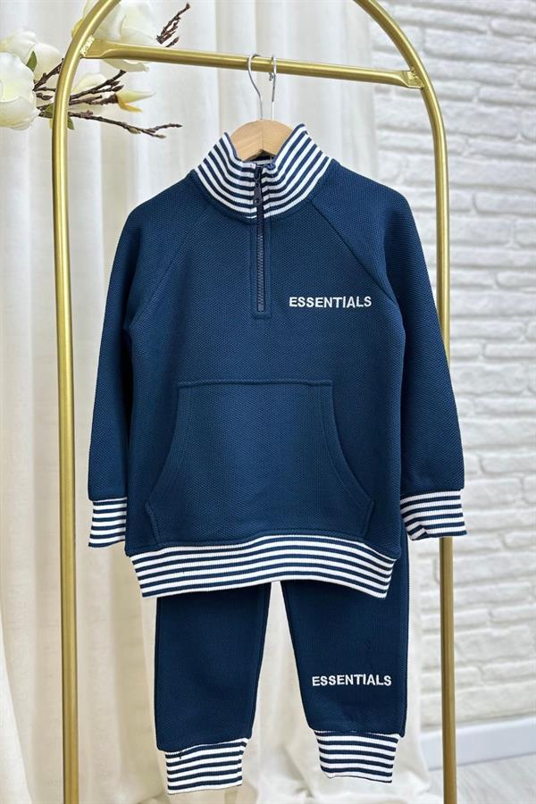 Unisex Dik Yaka Essentials Laci Takım