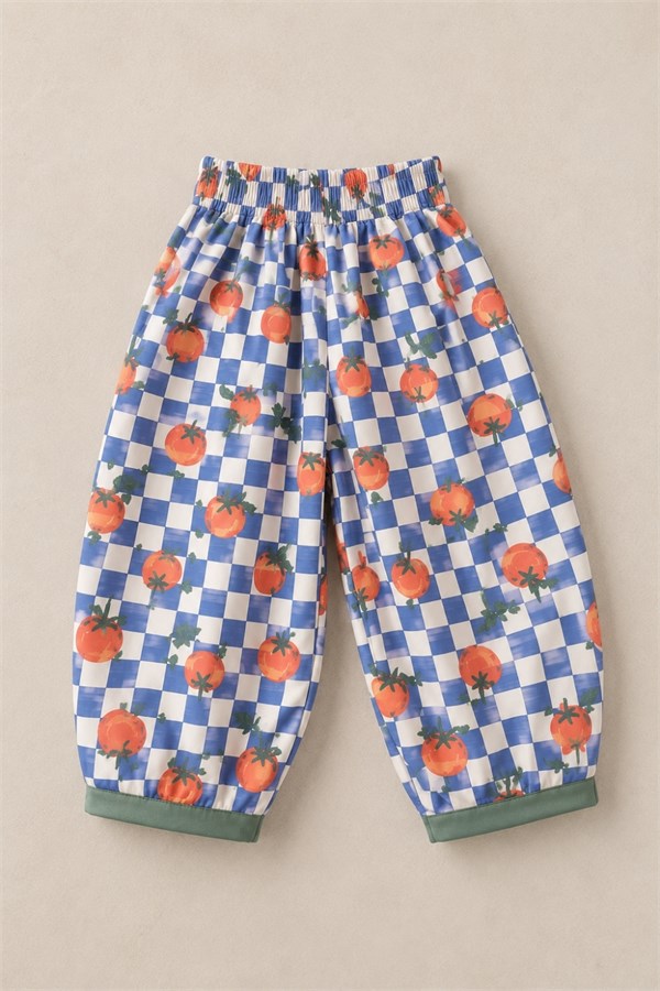 Unisex Domates Baskılı Baloon Pantolon