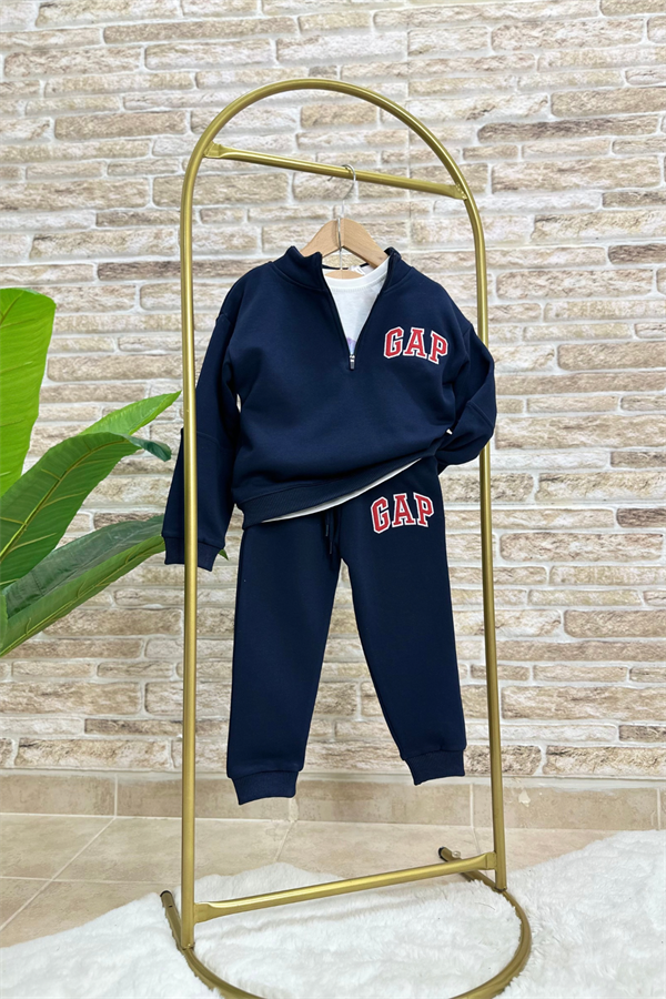 Unisex Fermuarlı Balıkçı Yaka Gap Laci Takım 