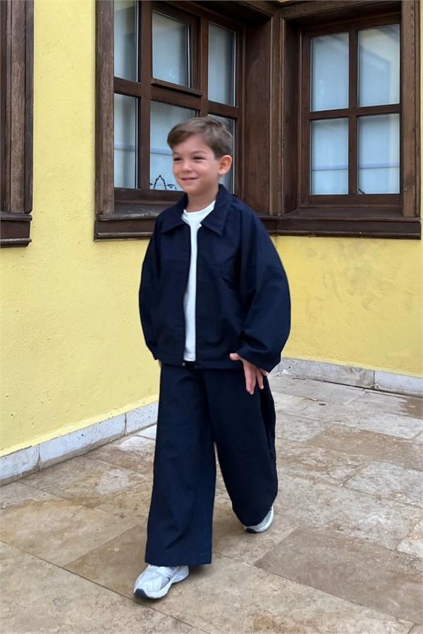 Unisex Fermuarlı Ceketli Laci Takım
