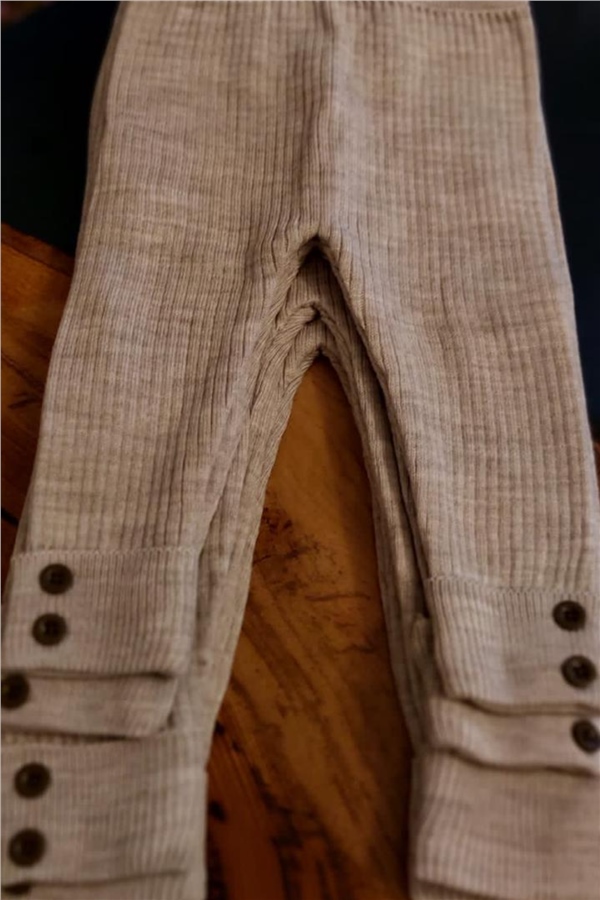 Unisex Fitilli Bej Tayt 