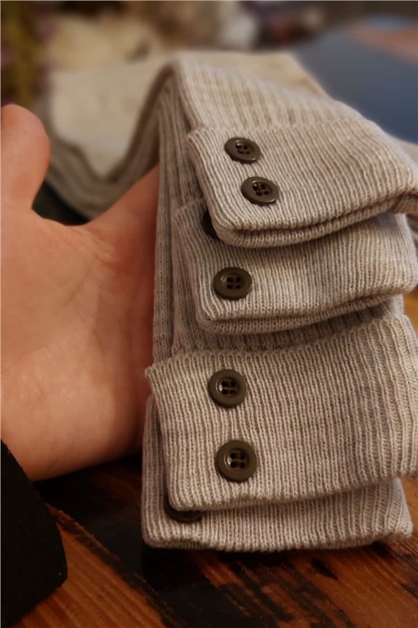 Unisex Fitilli Bej Tayt 