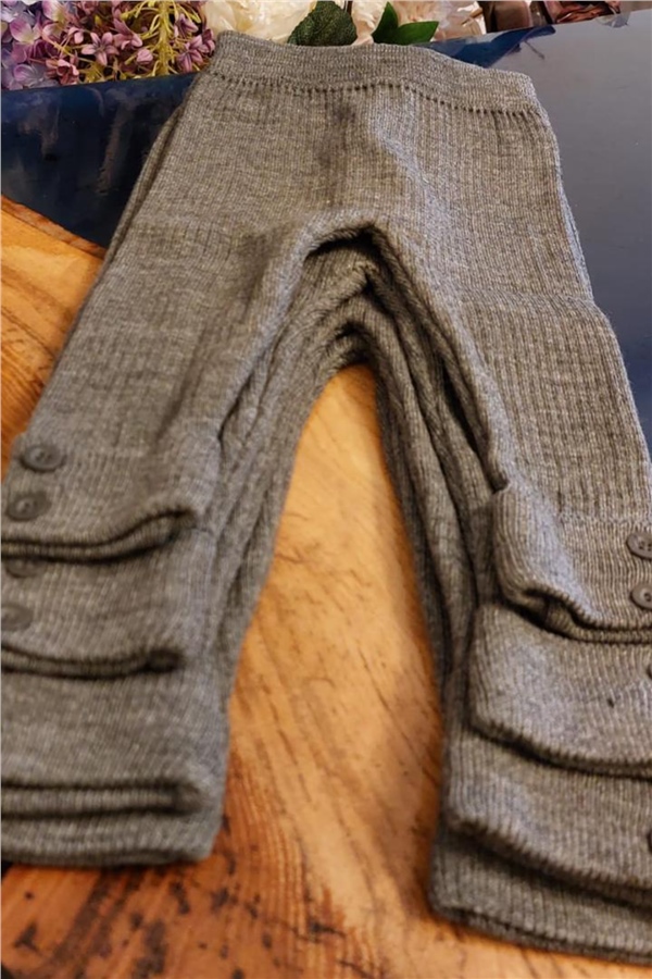 Unisex Fitilli Füme Tayt 