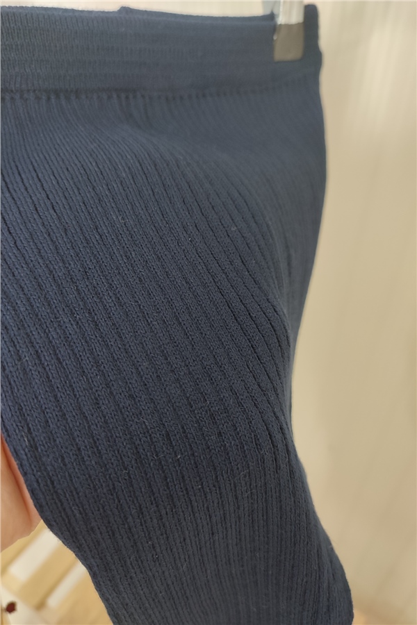 Unisex Fitilli Lacivert Tayt 