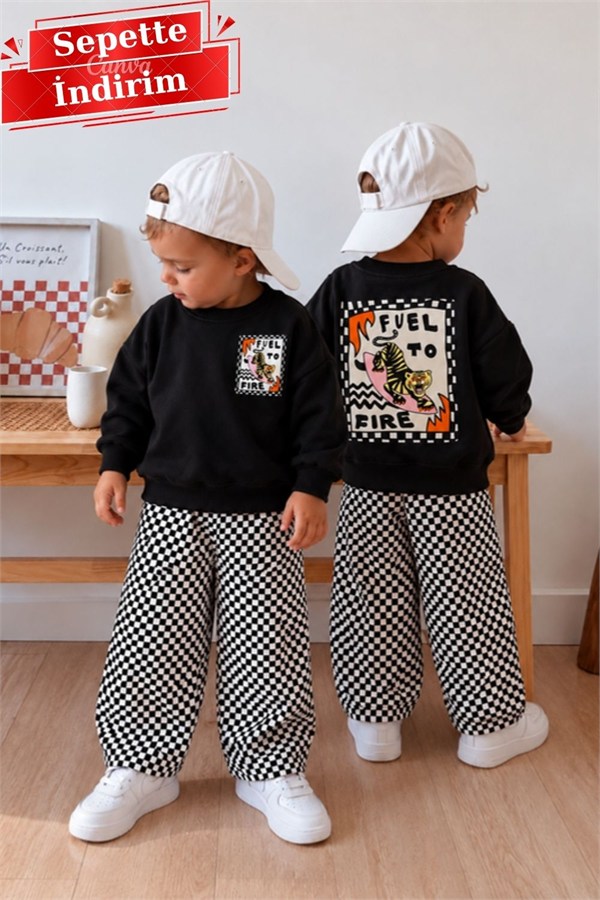 Unisex Fueltoo Siyah İkili Takım