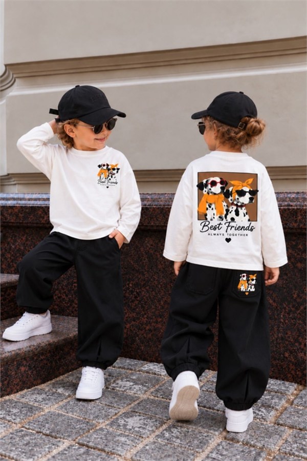 Unisex  Gabardin Pantolon Best Friends Takım -  Kargosu 12 Ekimde Çıkacaktır 