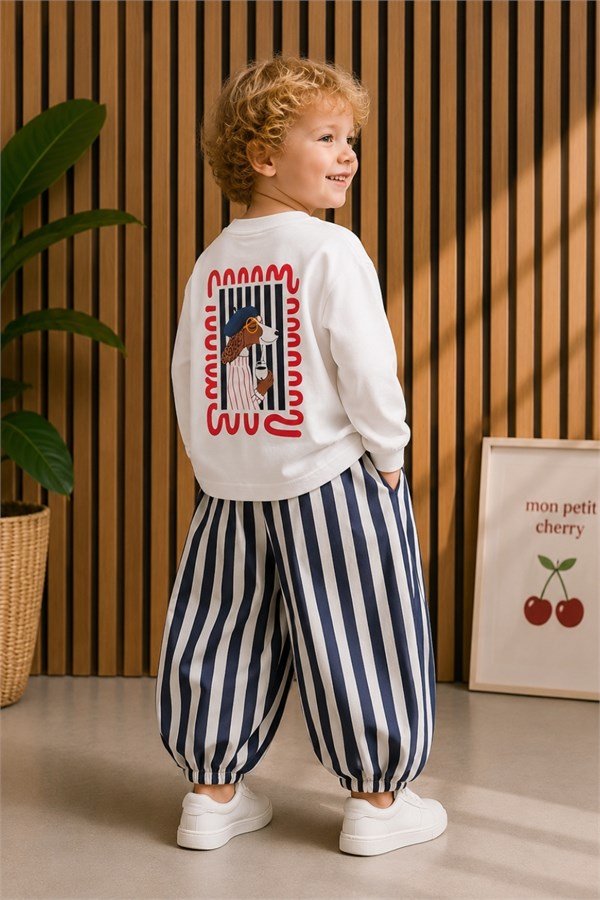 Unisex Gabardin Pantolon Dog Takım