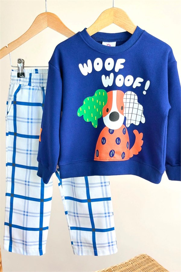 Erkek Çocuk Gabardin Pantolon Köpekli Laci Takım