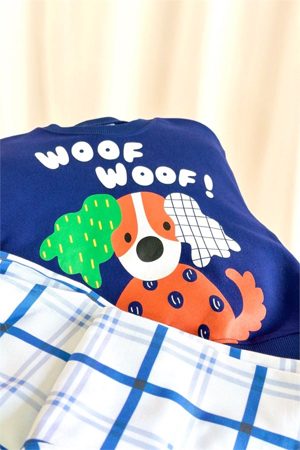 Erkek Çocuk Gabardin Pantolon Köpekli Laci Takım