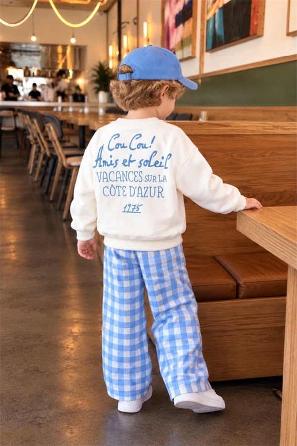 Unisex Gabardin Pantolonlu Cou Cou Takım