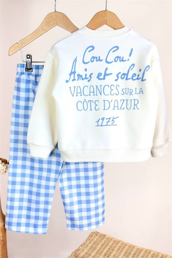 Unisex Gabardin Pantolonlu Cou Cou Takım