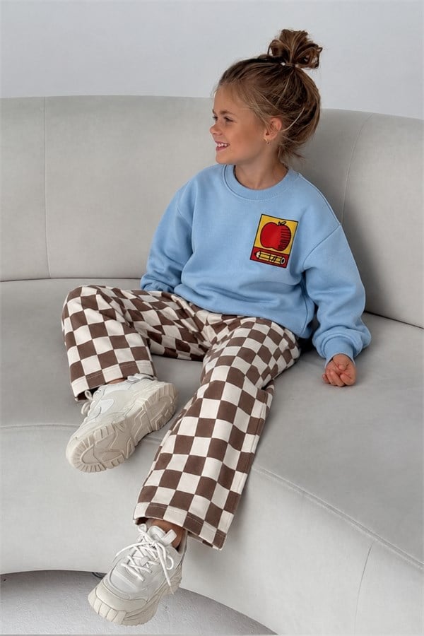 Unisex Gabardin Pantolonlu Mavi  Red Favs  Takım