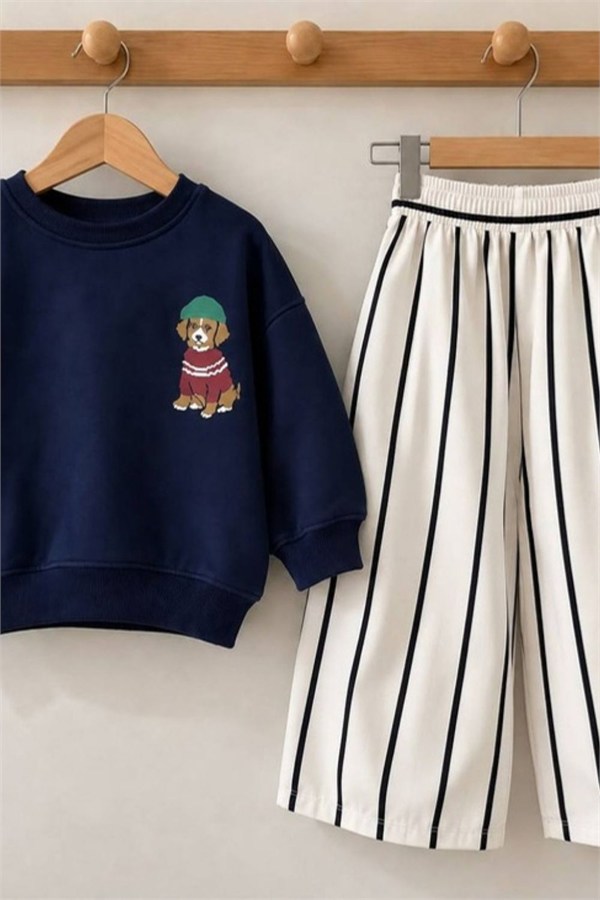 Unisex Gabardin Pantolonlu Taddy Laci Takım