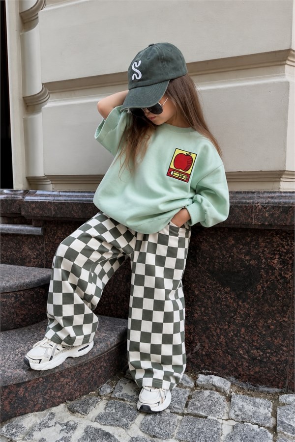 Unisex Gabardin Pantolonlu Yeşil Red Favs  Takım