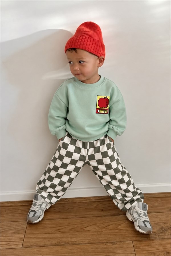 Unisex Gabardin Pantolonlu Yeşil Red Favs  Takım