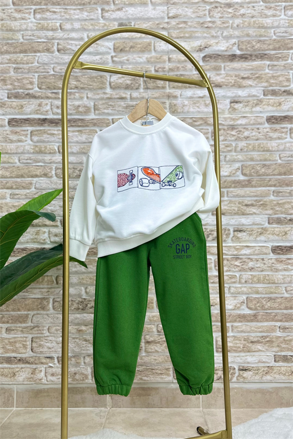 Unisex Gap Kaykaylı Yeşil Takım