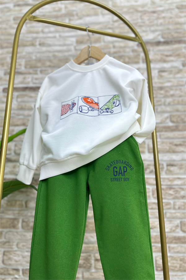Unisex Gap Kaykaylı Yeşil Takım