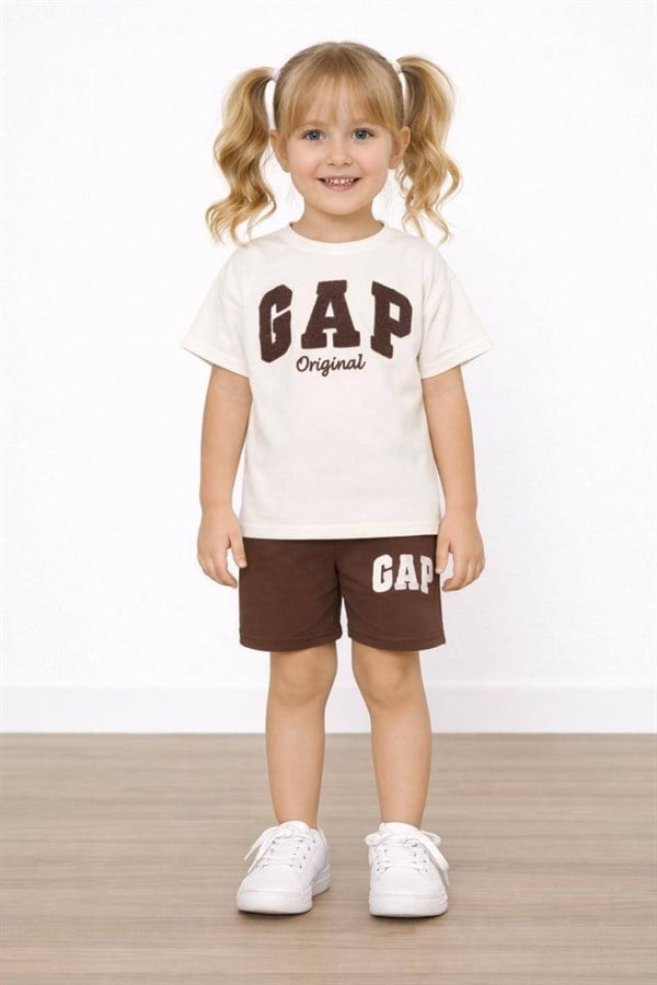 Unisex Gp Kahve Şortlu Takım