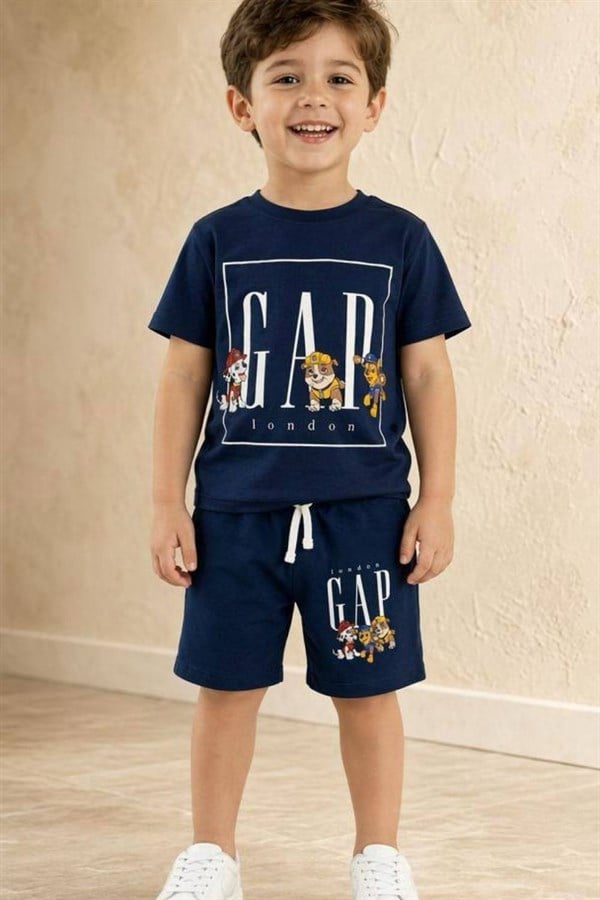 Unisex Gp Pawpatrol Lacivert Şortlu Takım