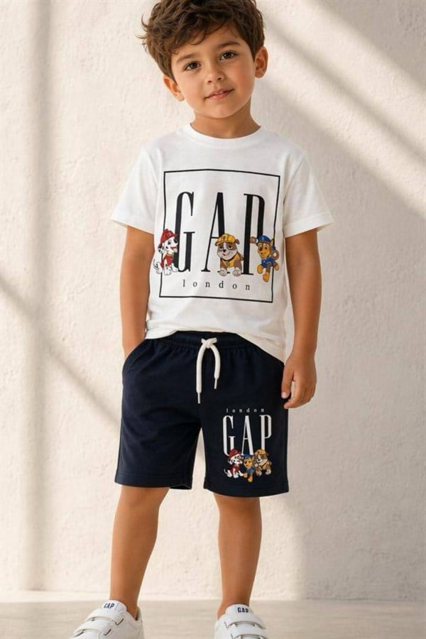 Unisex Gp Pawpatrol Siyah Şortlu Takım