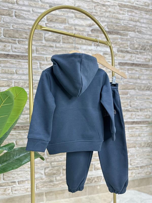 Unisex İnce Şardonlu Süzene Kapüşonlu Gap Takım