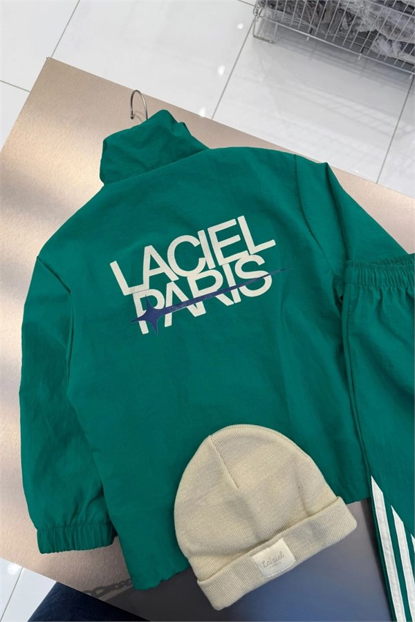Unisex Laciel Alt Üst Astarlı Paraşüt Su Geçirmez Yeşil Takım