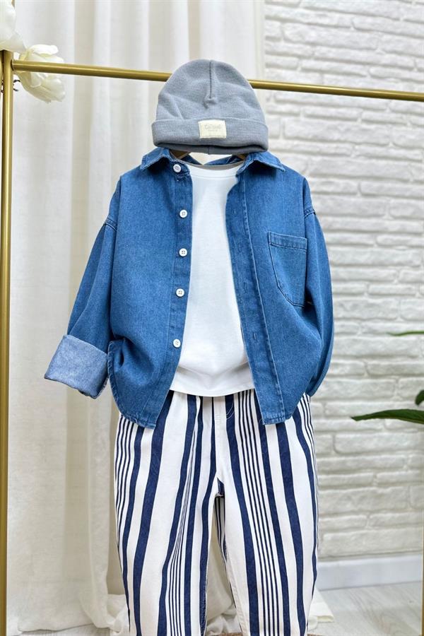 Unisex Laciel Denim Gömlek