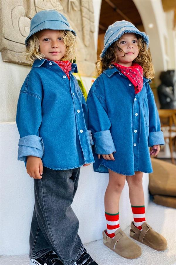 Unisex Laciel Denim Gömlek