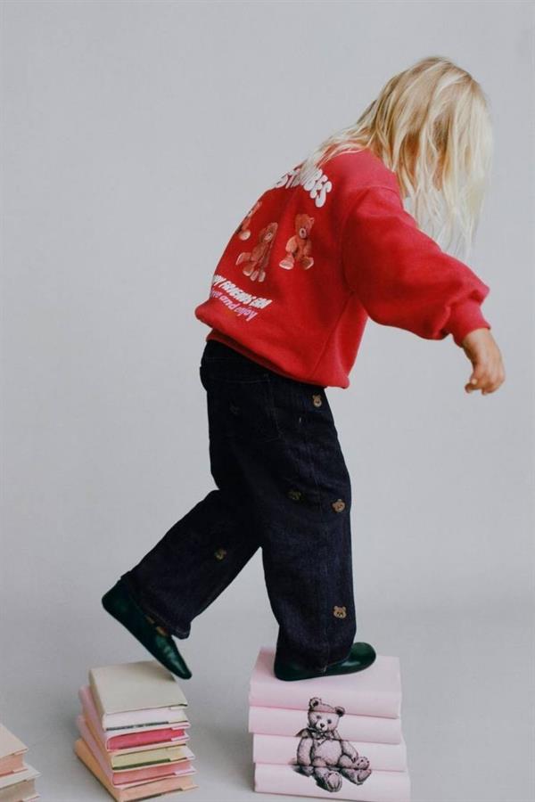 Unisex Laciel Denim Pantolonlu Teddy Takım