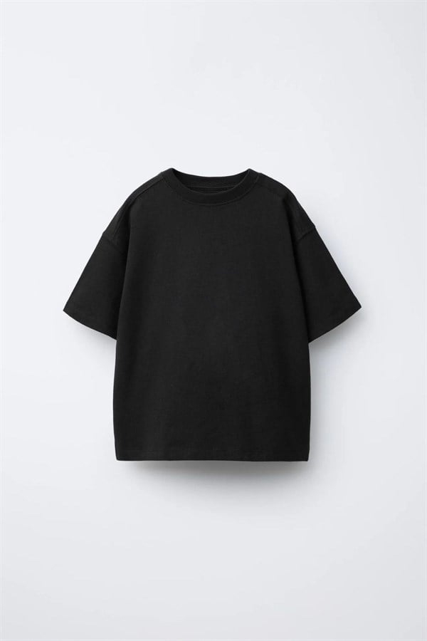 Unisex Laciel Kısa Kol Siyah Tshirt