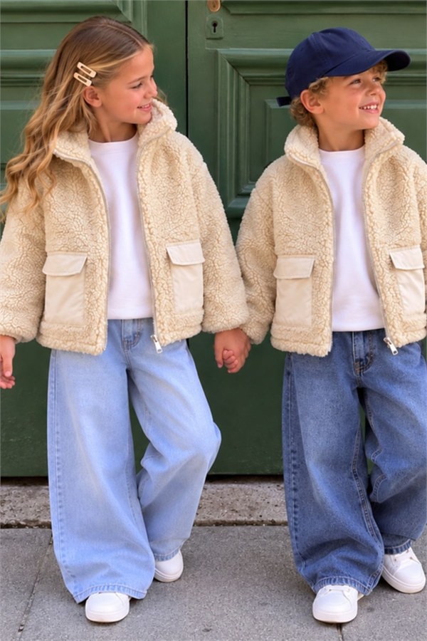 Unisex Laciel Peluşlu Fermuarlı Astarlı Mont