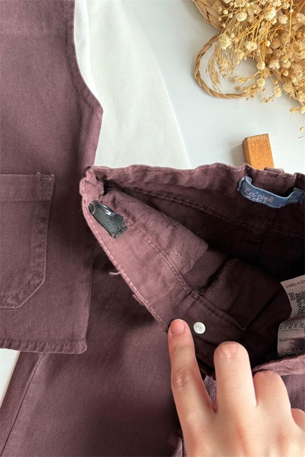 Unisex Laciel Yelekli Takım Denim Takım