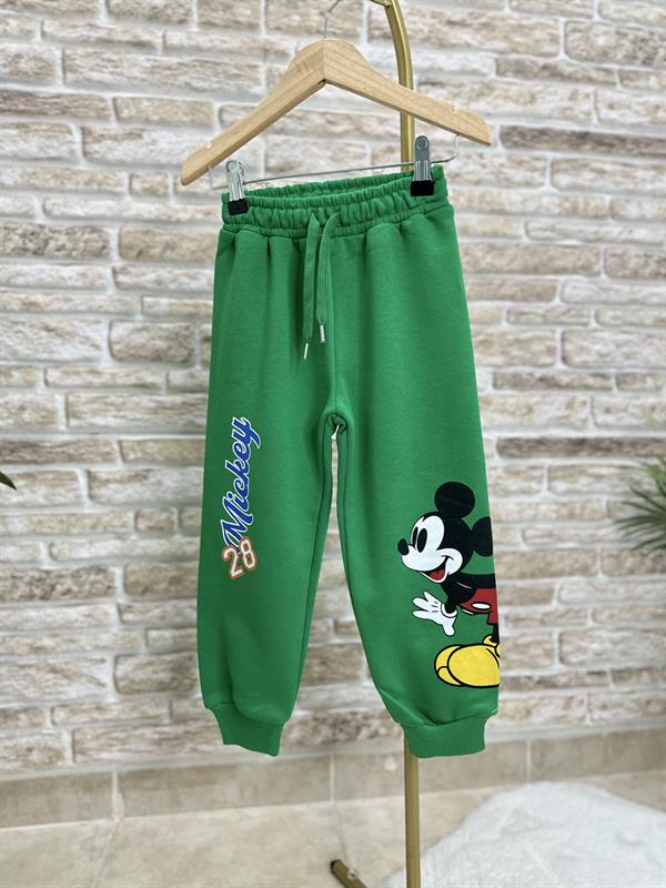 Unisex M Baskı Yeşil Mickey Takım