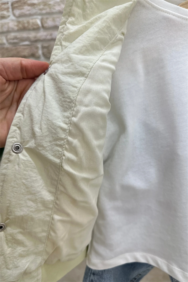 Unisex Mickey Dolgulu Astarlı Mont