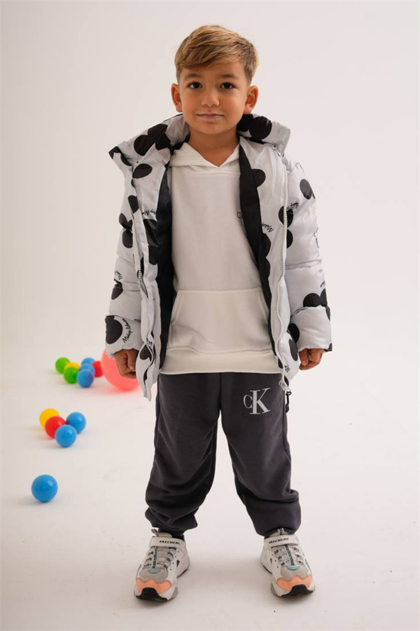 Unisex Mickey Şişme Mont