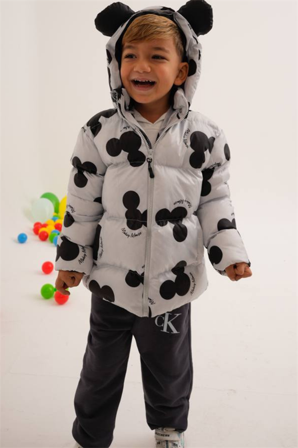 Unisex Mickey Şişme Mont