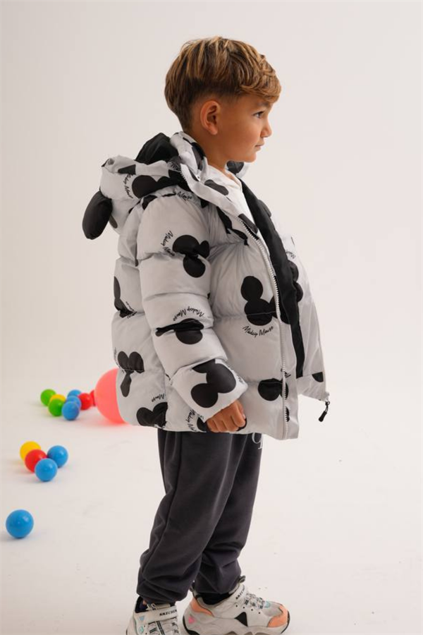 Unisex Mickey Şişme Mont