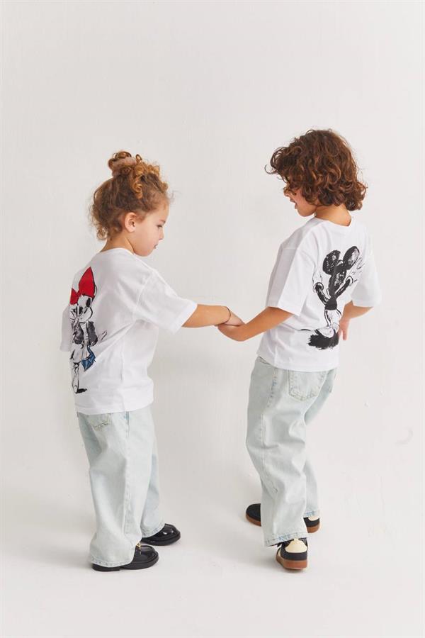 Unisex Mickey Tshirt & Jean Takım