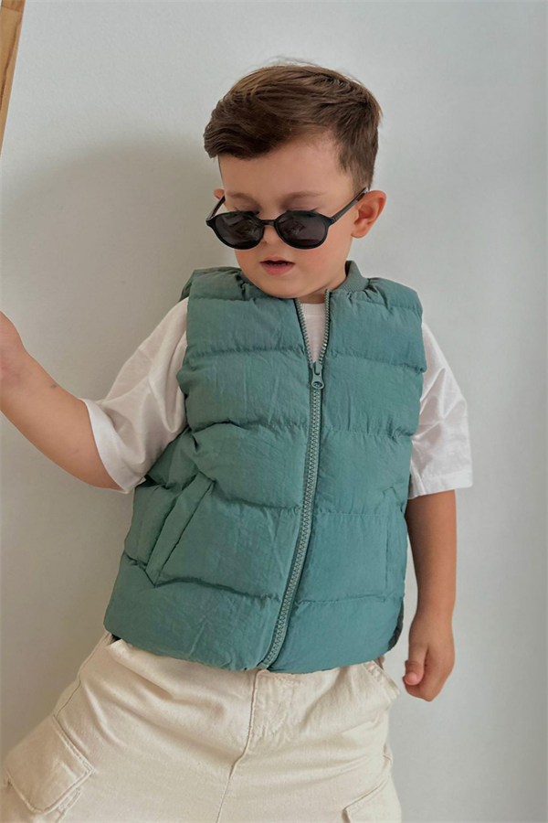 Unisex Çocuk Mint Şişme Yelek