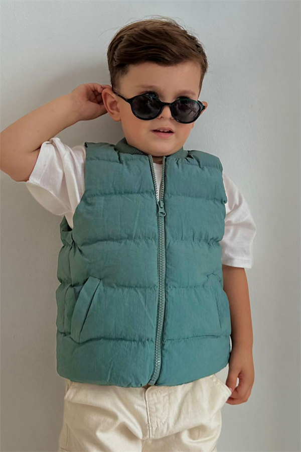 Unisex Çocuk Mint Şişme Yelek