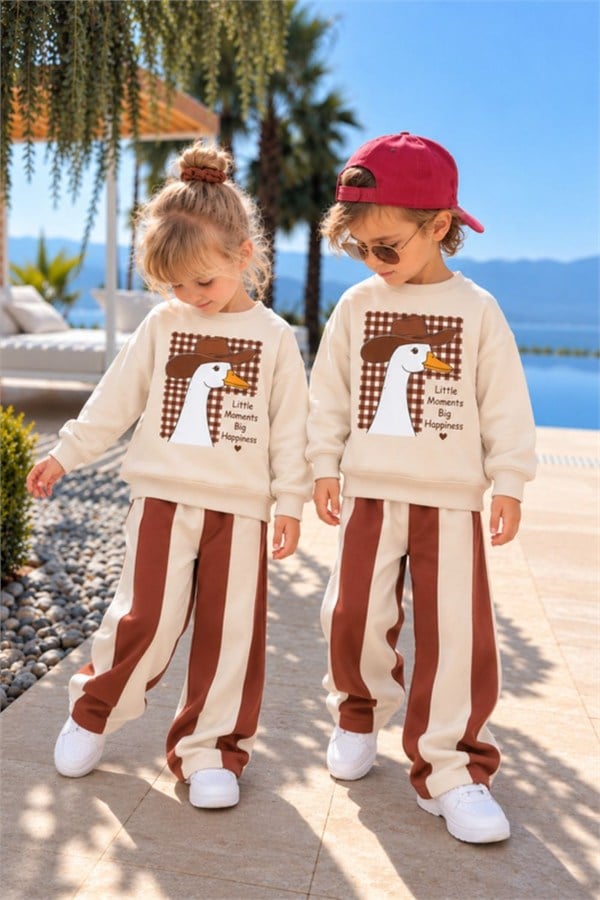 Unisex Ördekli 3 İplik Takım