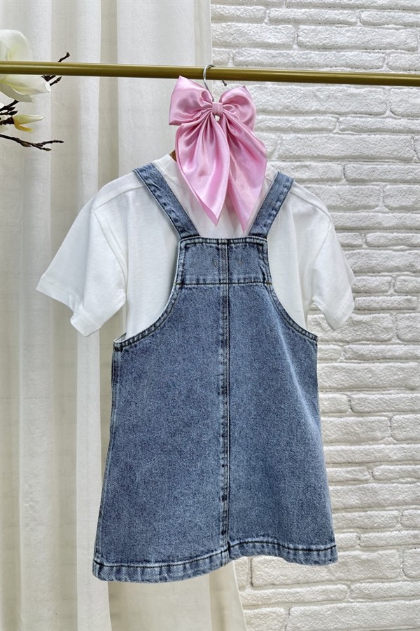 Kız Çocuk Özel Seri Denim Jile Elbise