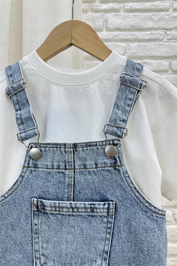 Kız Çocuk Özel Seri Denim Jile Elbise