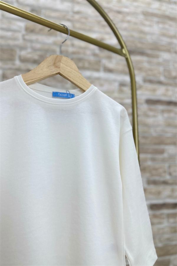 Unisex Pamuklu Uzun Kol Tshirt