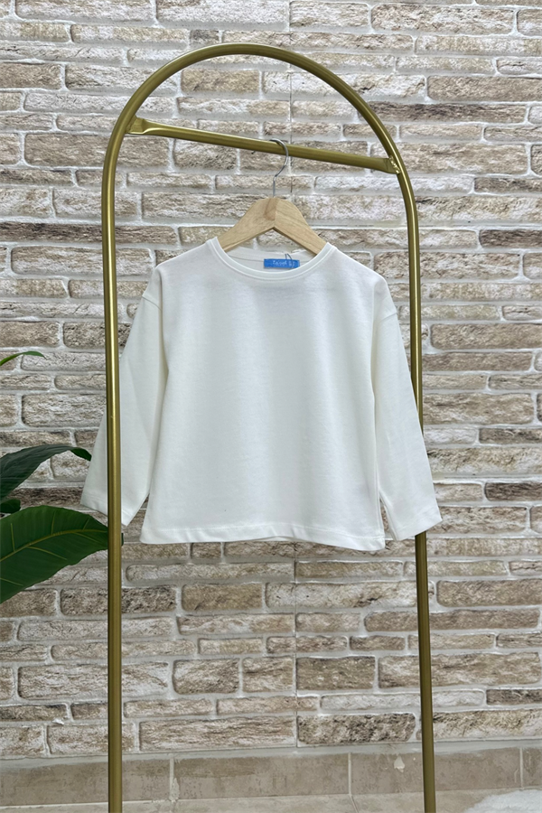 Unisex Pamuklu Uzun Kol Tshirt
