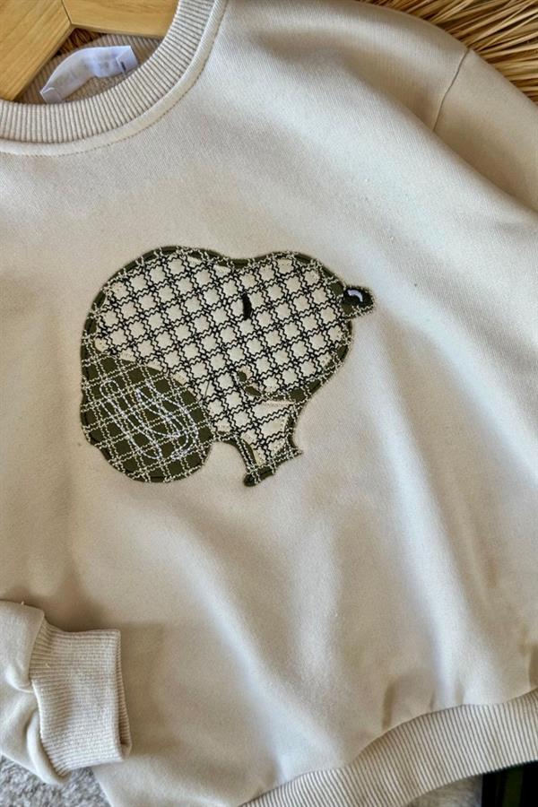 Unisex Peanuts 3 İplik Yeşil Takım