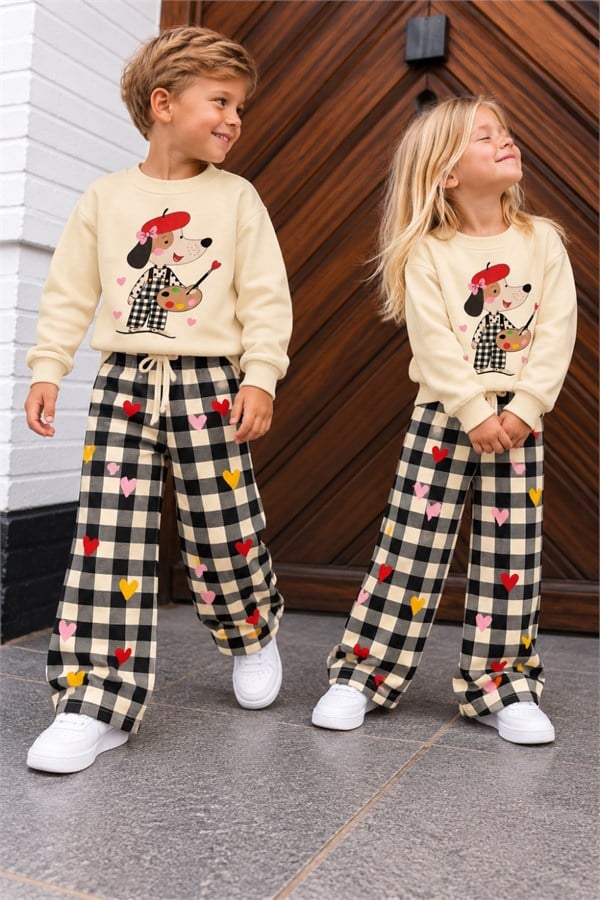 Unisex Peanuts Ressam 3 İplik Takım